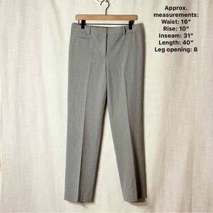 Talbots Gray Slim Ankle Dress Pants Size 6